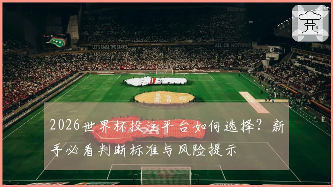 2026世界杯投注平台如何选择？新手必看判断标准与风险提示
